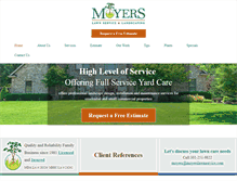 Tablet Screenshot of moyerslawnservice.com